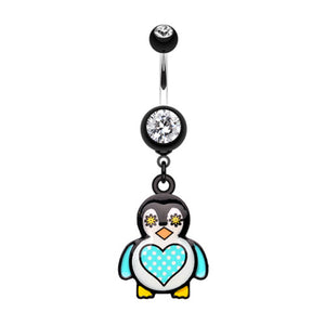 Chubba Wubba Penguin Belly Button Ring-WildKlass Jewelry