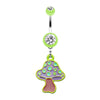 Mushroom Belly Button Ring-WildKlass Jewelry