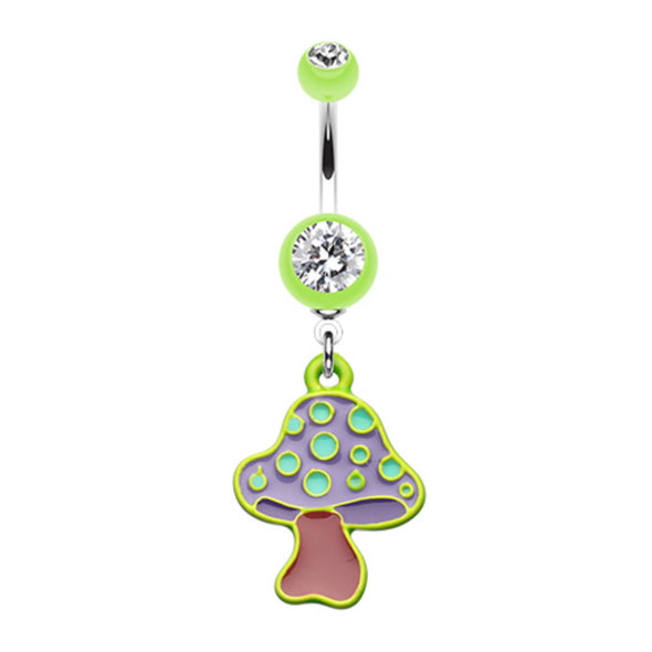 Mushroom Belly Button Ring-WildKlass Jewelry
