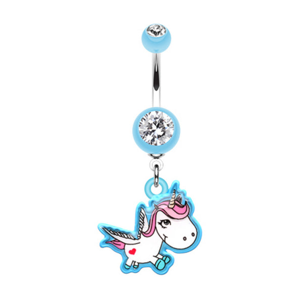 Adorable Unicorn Belly Button Ring-WildKlass Jewelry