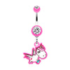Adorable Unicorn Belly Button Ring-WildKlass Jewelry
