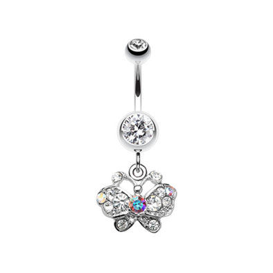 Charming Butterfly Belly Button Ring-WildKlass Jewelry