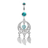 Heart Hoop Dream Catcher Belly Button Ring-WildKlass Jewelry