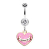 Silver Juicy heart Belly Button Ring-WildKlass Jewelry
