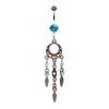 Beautiful Vintage Style Dream Catcher Belly Button Ring-WildKlass Jewelry