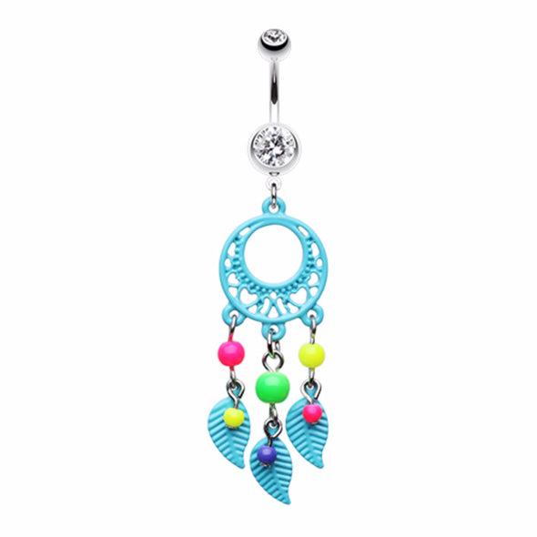 Enchanted Loop Dream Catcher Belly Button Ring-WildKlass Jewelry