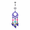 Enchanted Loop Dream Catcher Belly Button Ring-WildKlass Jewelry