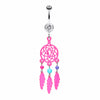 Enchanted Links Dream Catcher Belly Button Ring-WildKlass Jewelry
