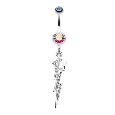 Lightning Star Belly Button Ring-WildKlass Jewelry