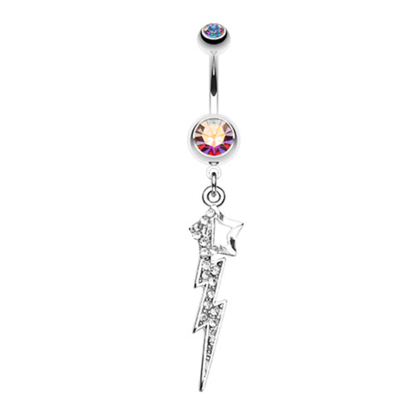 Lightning Star Belly Button Ring-WildKlass Jewelry