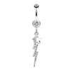Lightning Star Belly Button Ring-WildKlass Jewelry