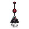 Blackline Sweet Cupcake Belly Button Ring-WildKlass Jewelry
