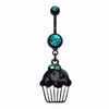 Blackline Sweet Cupcake Belly Button Ring-WildKlass Jewelry