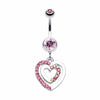 Heart Romance Belly Button Ring-WildKlass Jewelry