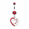 Heart Romance Belly Button Ring-WildKlass Jewelry
