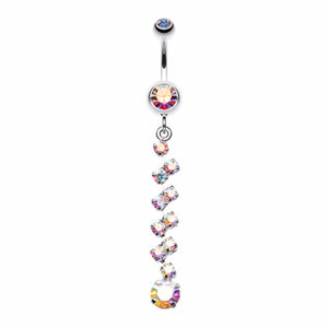 Journey Tier Sparkle Belly Button Ring-WildKlass Jewelry