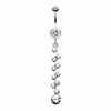Journey Tier Sparkle Belly Button Ring-WildKlass Jewelry