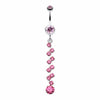 Journey Tier Sparkle Belly Button Ring-WildKlass Jewelry