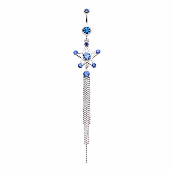 Bright Points Star Belly Button Ring-WildKlass Jewelry