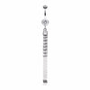 Sparkling Gem Chain Tassel Belly Button Ring-WildKlass Jewelry