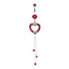 Classy Heart Cascading Belly Button Ring-WildKlass Jewelry