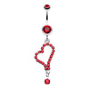 Romantic Curved Heart Belly Button Ring-WildKlass Jewelry