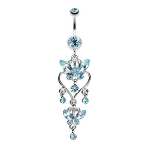 Butterfly Extravagance Belly Button Ring-WildKlass Jewelry