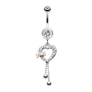 My Dainty Heart Belly Button Ring-WildKlass Jewelry