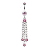 Cascading Sparkle Belly Button Ring-WildKlass Jewelry