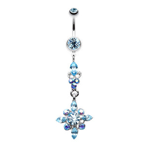 Dangling Shine Drops Belly Button Ring-WildKlass Jewelry