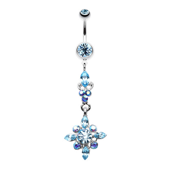 Dangling Shine Drops Belly Button Ring-WildKlass Jewelry