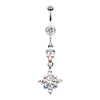 Dangling Shine Drops Belly Button Ring-WildKlass Jewelry
