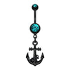 Blackline Classic Anchor Belly Button Ring-WildKlass Jewelry
