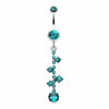 Sparkle Drops Belly Button Ring-WildKlass Jewelry