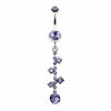 Sparkle Drops Belly Button Ring-WildKlass Jewelry