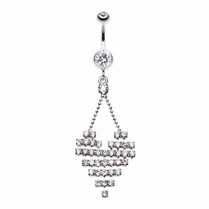 Dreamy Heart Belly Button Ring-WildKlass Jewelry