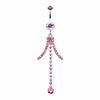 Elegant Bejeweled Cascading Belly Button Ring-WildKlass Jewelry