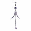 Elegant Bejeweled Cascading Belly Button Ring-WildKlass Jewelry