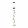 Crystal Journey Swirl Belly Button Ring-WildKlass Jewelry