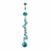 Crystal Journey Swirl Belly Button Ring-WildKlass Jewelry