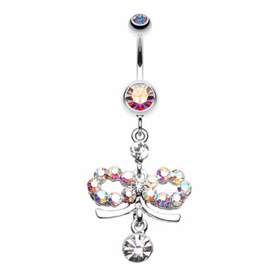 Infinity Dazzle Belly Button Ring-WildKlass Jewelry