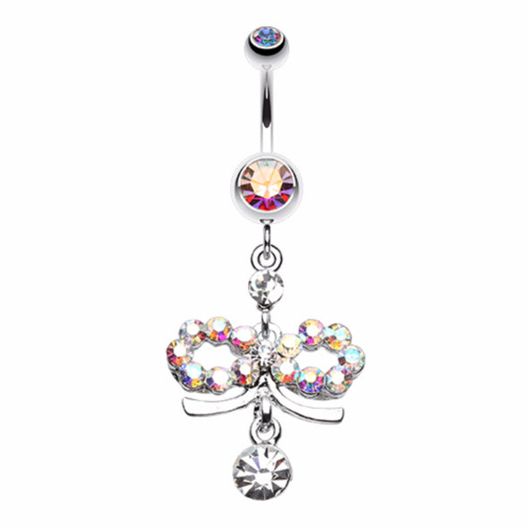 Infinity Dazzle Belly Button Ring-WildKlass Jewelry