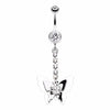 Shining Butterfly Belly Button Ring-WildKlass Jewelry