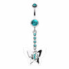 Shining Butterfly Belly Button Ring-WildKlass Jewelry