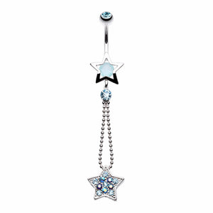 Lucky Star Belly Button Ring-WildKlass Jewelry