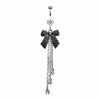 Bow-Tie Tassel Belly Button Ring-WildKlass Jewelry