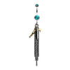 Pistol Gun & Bullet Chain Drop Belly Button Ring-WildKlass Jewelry