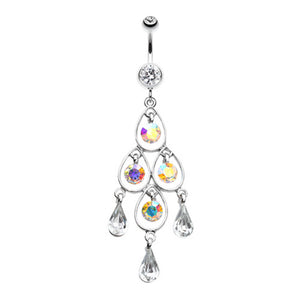 Dazzle Loops Belly Button Ring-WildKlass Jewelry