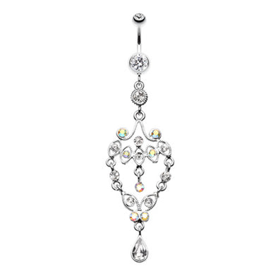 Vintage Chandelier Belly Button Ring-WildKlass Jewelry