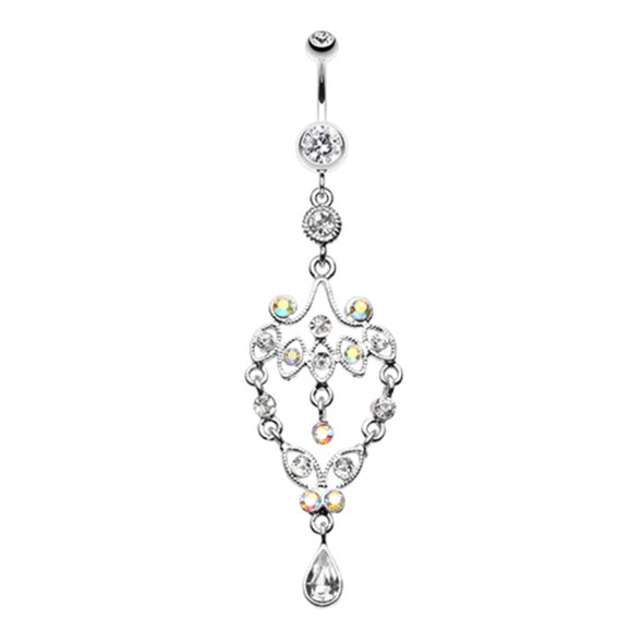 Vintage Chandelier Belly Button Ring-WildKlass Jewelry
